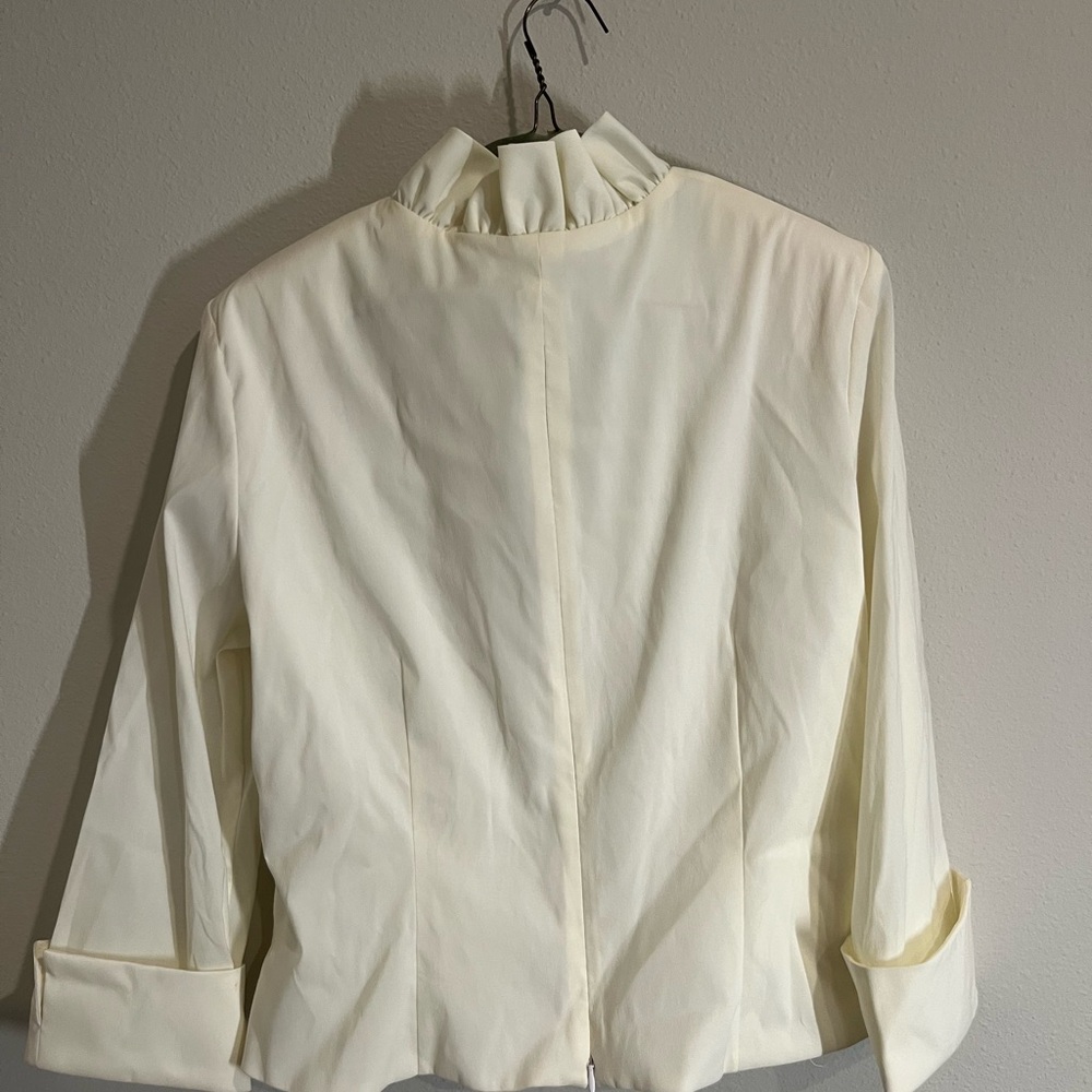 Xscape Cream Ruffle Blouse - Picture 2 of 2